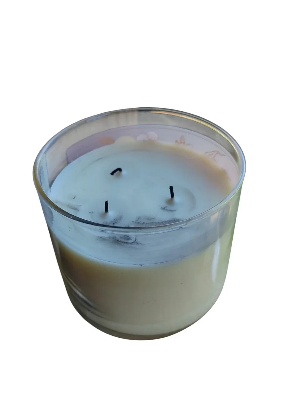 Rare Bath & Body Works Plumeria Sugared Lemon Zest Scented Candle - Yellow/Pink